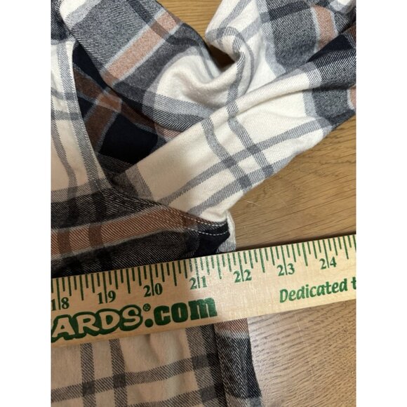 Eddie Bauer Flannel Shirt Men Sz Large Plaid Button Up Classic Fit Preppy Cotton - Picture 14 of 16